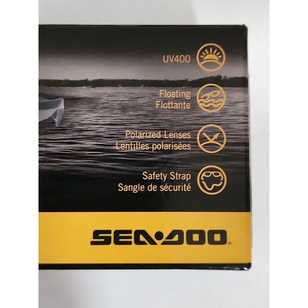 New Sea-Doo Floating Polarized Lagoon Sunglasses - Mirror Silver - 100% UV400